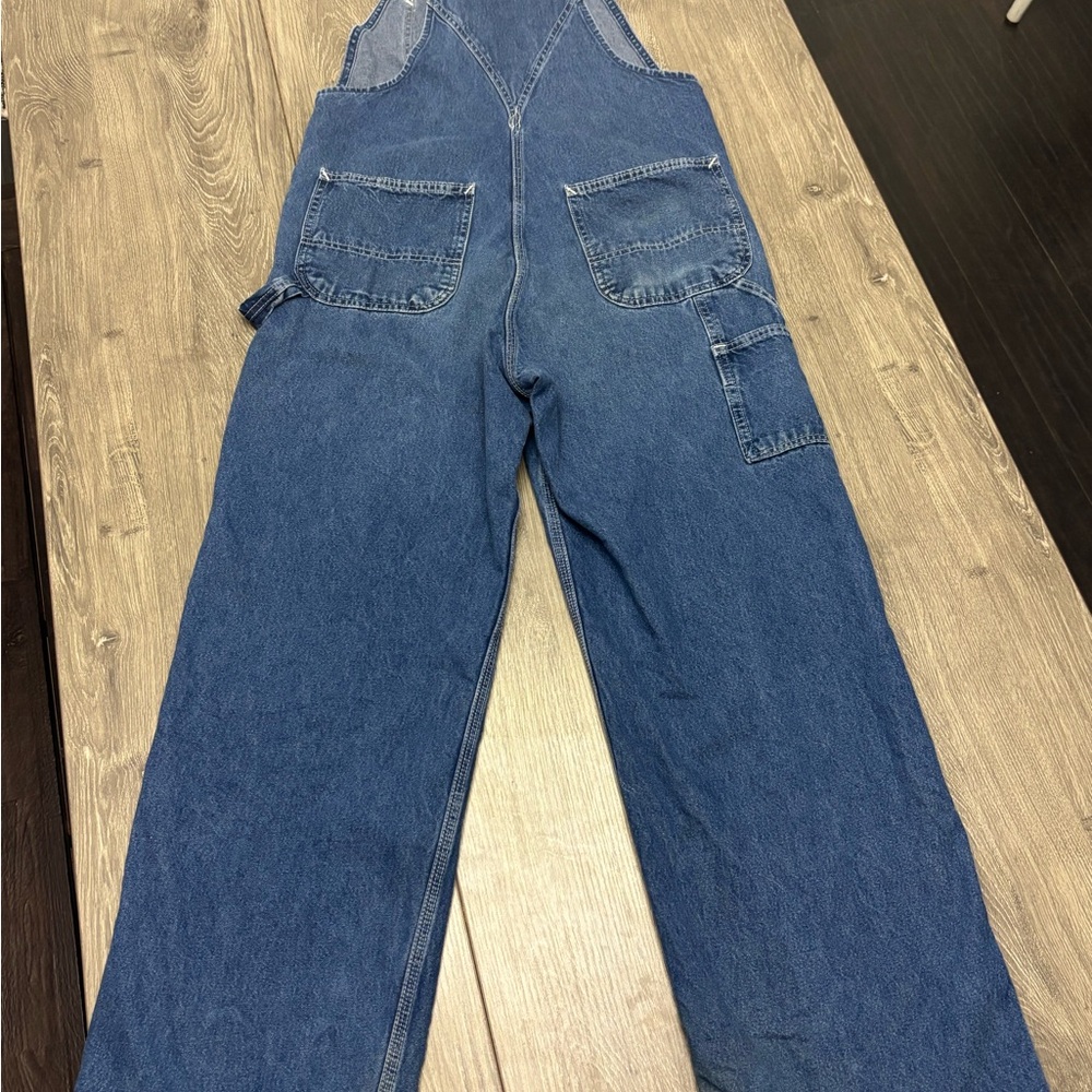 Carhartt Men's Dark Blue Denim Overalls - Picture 5 of 6